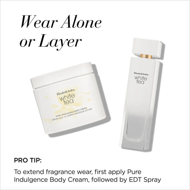 ELIZABETH ARDEN WHITE TEA EDT + BODY CREAM GIFT SET - Image 2